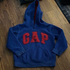 GAP Kids Hoodie in Blue with Red Logo